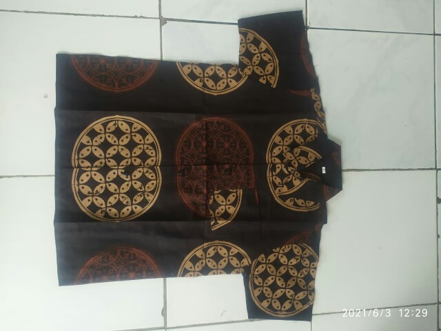 Bisa Pisah Batik Keluarga Gamis Busui Motif Prasasti