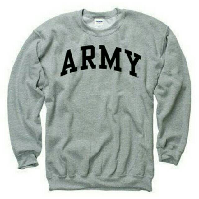 Sweater Sweatshirt Pria Baju Hangat Jaket ARMY