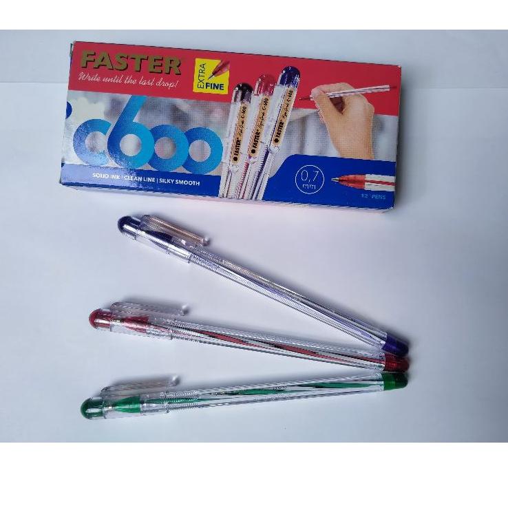 

Big Sale.. pulpen bolpoin bolpoint faster extra fine c600 0,7 mm warna hitam