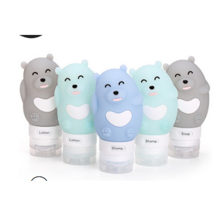 Case Sabun Shampoo Lotion Tempat Sabun Cair Bentuk Beruang Lucu