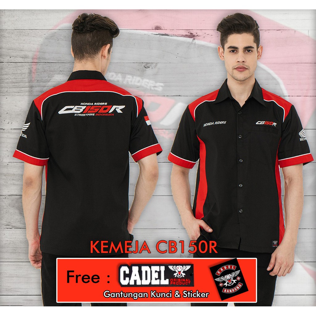 KEMEJA CB150R KEMEJA KASUAL PRIA KEMEJA HONDA CB150 BAYAR DI TEMPAT BAJU MOTOR CB 150R HEM CB150R