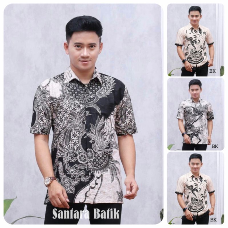 Kemeja batik pria lengan pendek