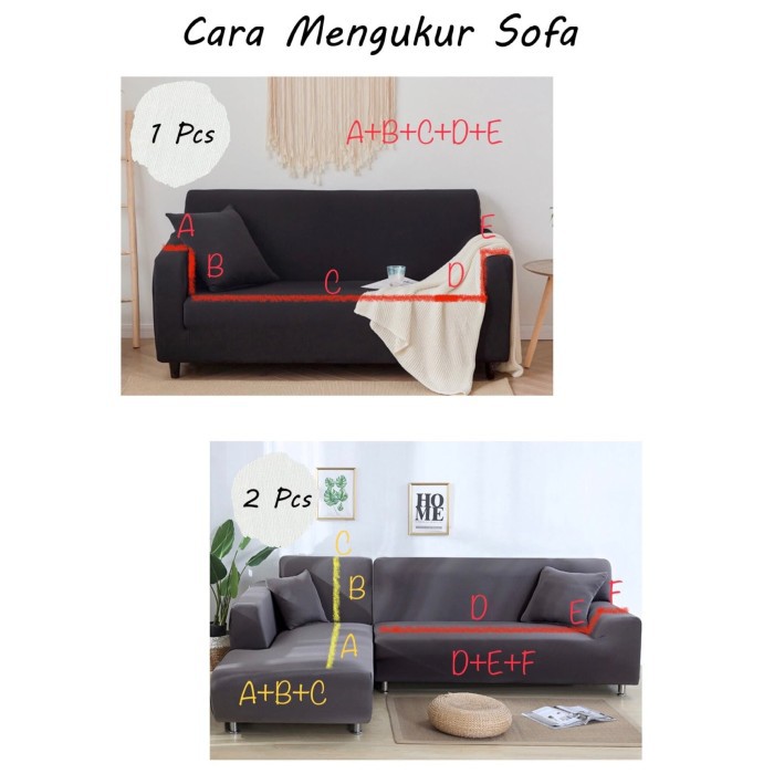 Sofa Cover Pelindung Sofa Elastis 1 Seater