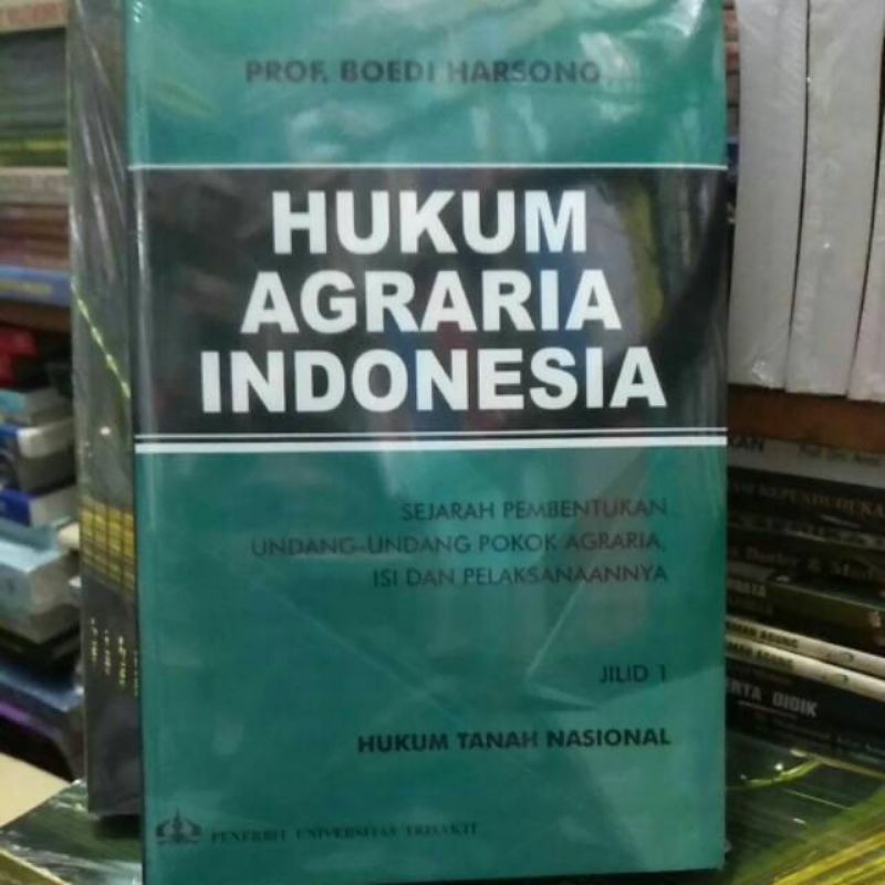 

hukum agraria di indonesia boedi harsono