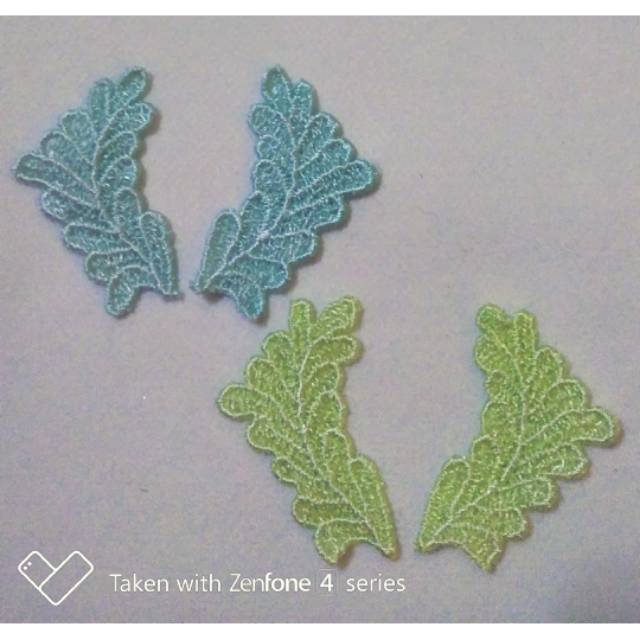 Daun Bordir Aplikasi Daun ( 1 buah )
