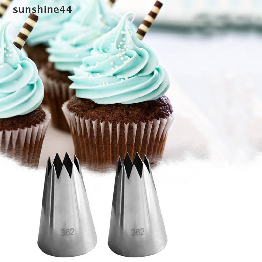 Sunshine Lampu Sorot Led Tenaga Surya #362 Ujung Mulut Pipa Icing Bahan Stainless Steel Untuk Cupcake