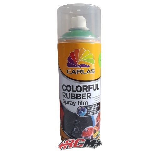 PILOX PILOK PYLOX CAT BODY BODI SEMPROT VELK VELEK VELG VELEG CARLAS COLORFUL RUBBER PAINT SPRAY FILM WARNA HIJAU GREEN C37 400ML 400 ML ORI ORIGINAL CARLAS