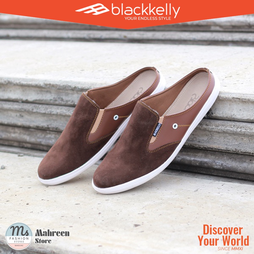 Sepatu Sandal Bustong Slip On Slop Casual Pria Original Blackkelly | BCL 155