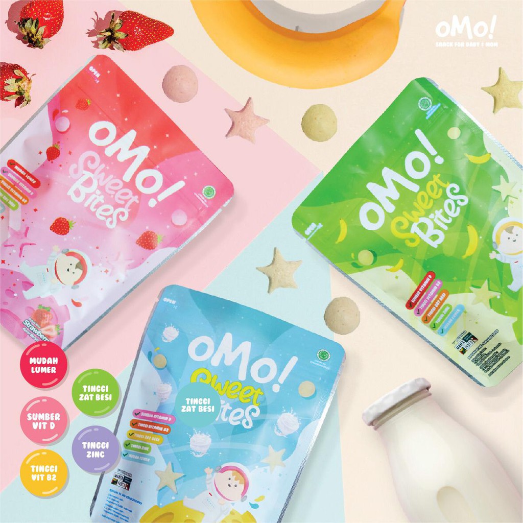 OMO! SWEET BITES - Snack Sehat Bayi 12 Bulan++