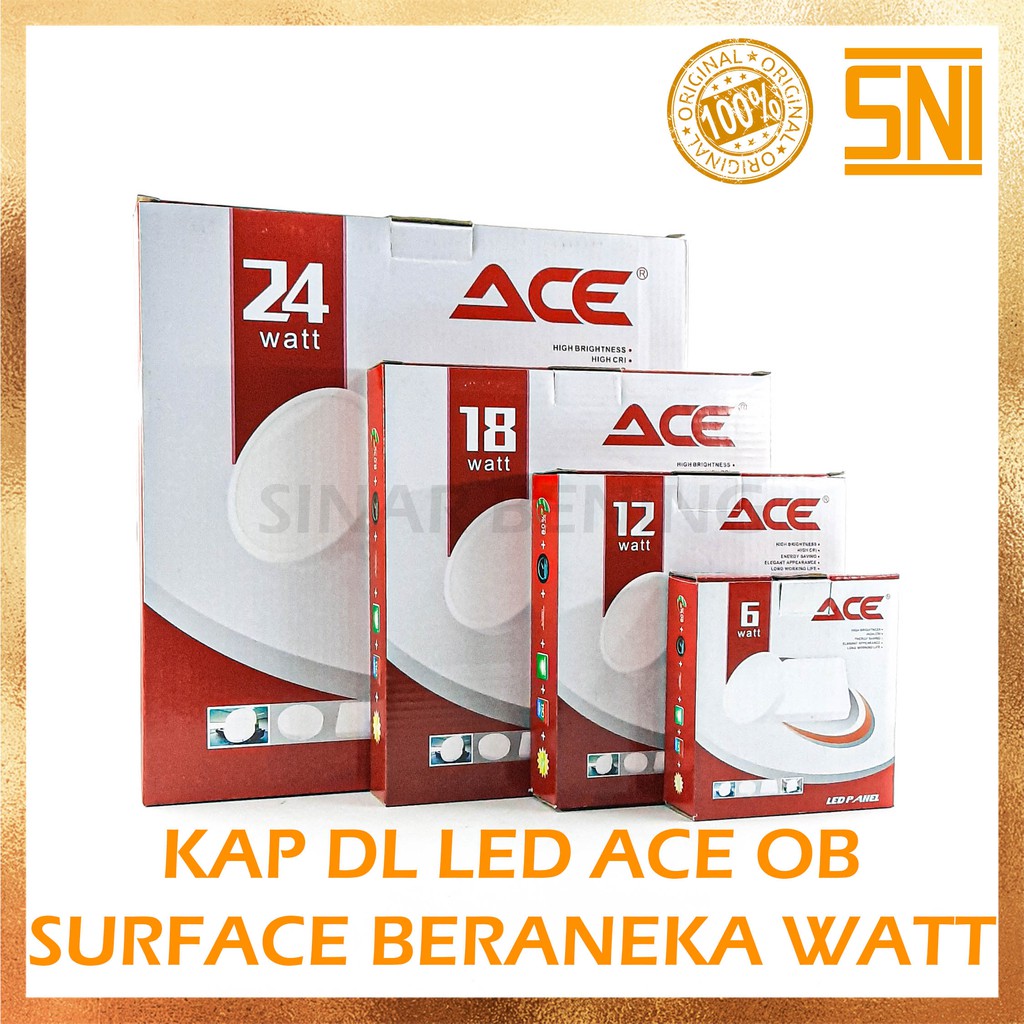 KAP DOWNLIGHT LAMPU LED ACE OB ESTETIK UNTUK RUANGAN Shopee Indonesia