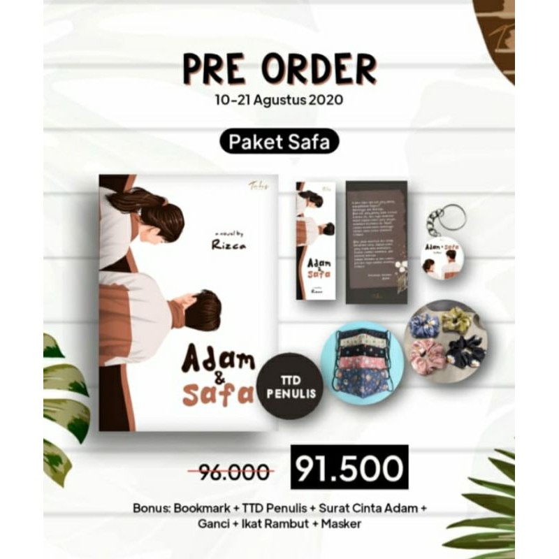 PREORDER BUKU ADAM & SAFA (paketan)