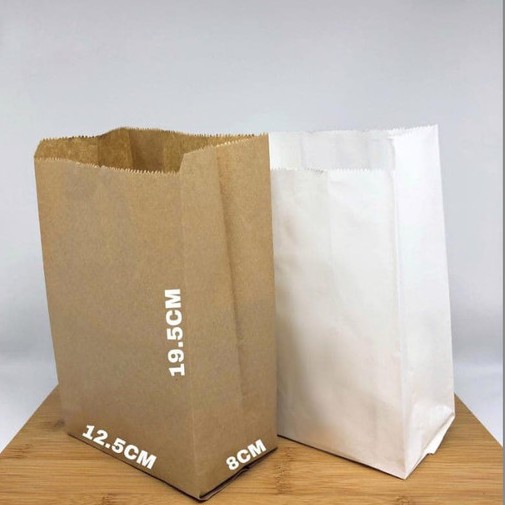 Paper Bag / Kantong Kertas (M) - Kantong Roti / Snack / Fried Chicken