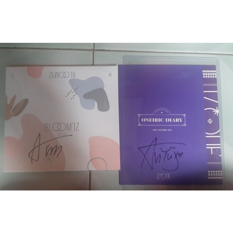 SIGN ALBUM AN YUJIN  IZONE SLEEVE ONLY BLOOMIZ ONEIRIC DIARY
