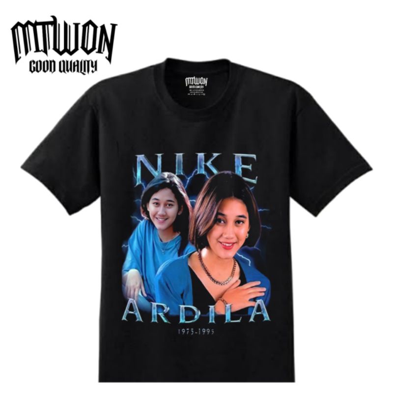 Kaos NIKE ARDILA LEGEND POP INDONESIA BOOTLEG baju hitam/black pria wanita dewasa remaja anak tshirt