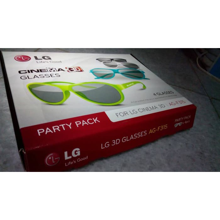 Promo Kacamata 3D LG Party Pack AG-F315 (isi 4Pcs) Murah Banget