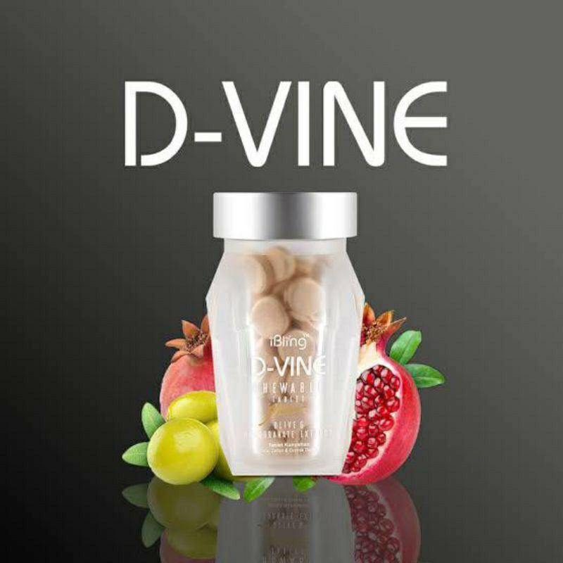 Dvine D vine D-VINEi Collagen Candy Original Asli isi 60 Tablet
