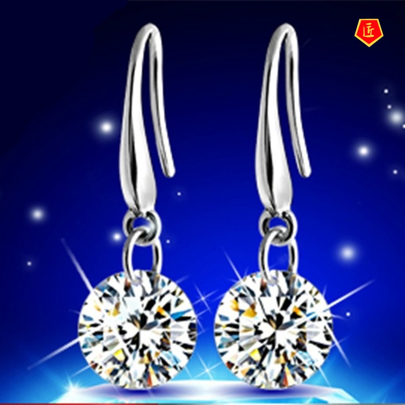 [Ready Stock]Korean Popular Trendy Crystal Earrings