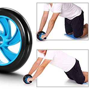 PREMIUM AB ROLLER EXTRA DOUBLE WHEEL / ALAT PENGECIL PERUT / ALAT SIT UP AB ROLLER / ALAT FITNESS PRAKTIS / ALAT OLAHRAGA DIRUMAH