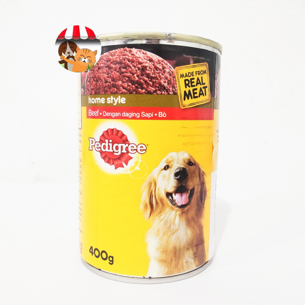 Pedigree Beef Vegetables Kaleng 400gr - Makanan Basah untuk Anjing