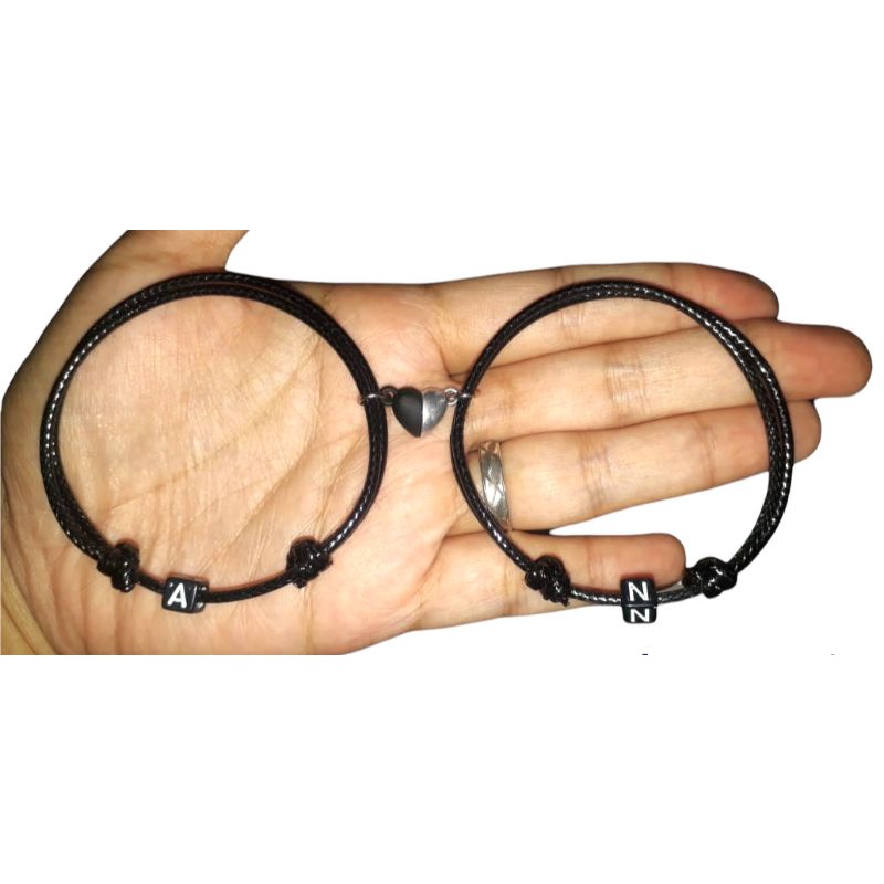 COUPLE BRACELETS / GELANG COUPLE MAGNET GELANG COUPLE MAGNET LOVE REQUEST HURUF / GELANG KAPEL / GEL