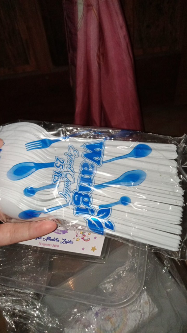 Sendok Makan Plastik - Putih