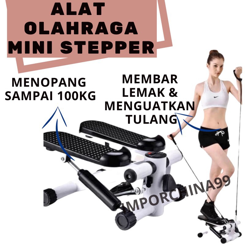 Stepper Mini Matras Air Climber Alat Olaharga Fitnes Peralatan Olahraga Pembakar Lemak