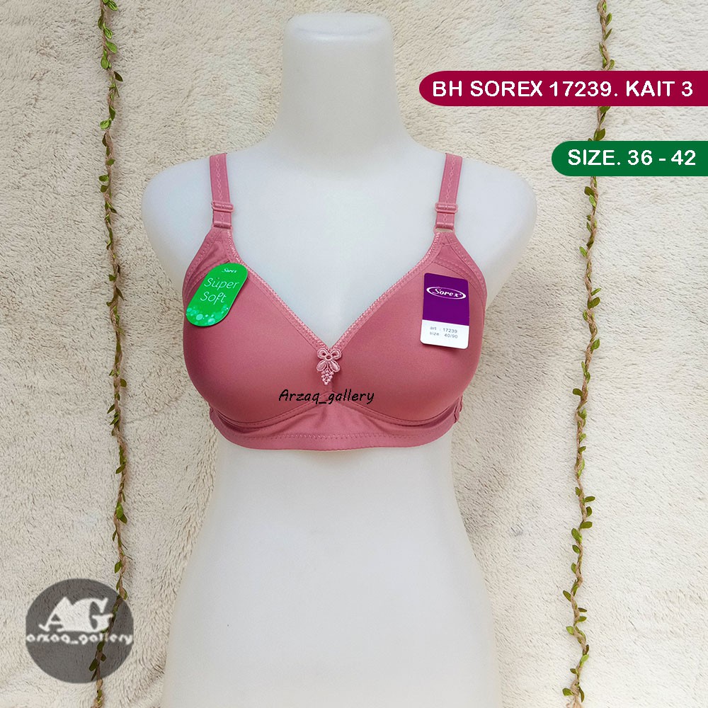 BH SOREX 17239 | Bra Wanita Sorex | Bh Busa Tanpa Kawat Kancing 3 | Bra | Pakaian Dalam Wanita | Bh | Sorex