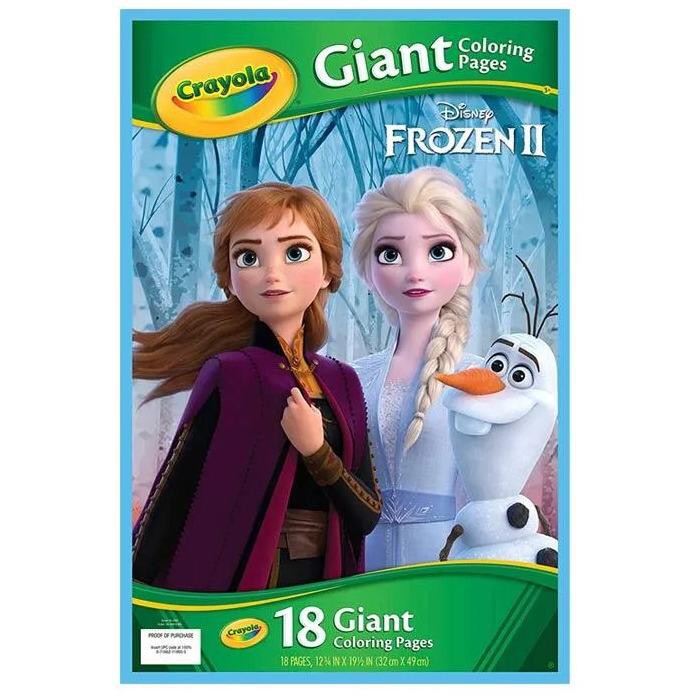 

Crayola Frozen II Giant Coloring Book Pages 18 pages 32x49cm