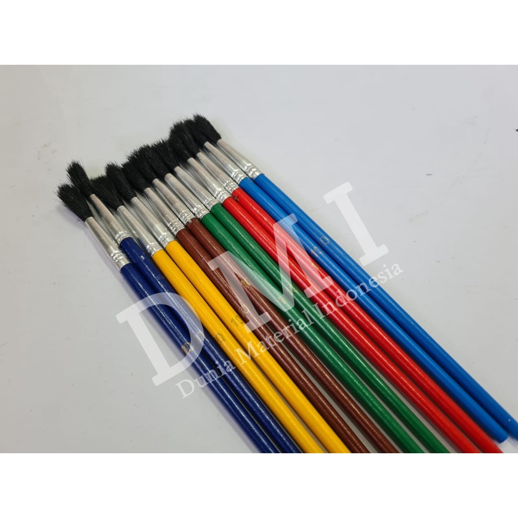 

Kuas Gambar Warna Warni 10 Inch | Kuas Lukis WarnaWarni | Kuas Cat Air