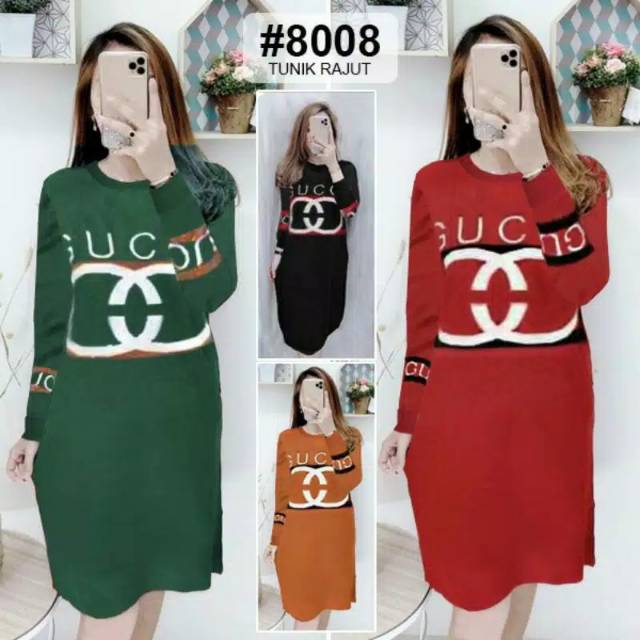 Rajut Tunik/lambang Gucci