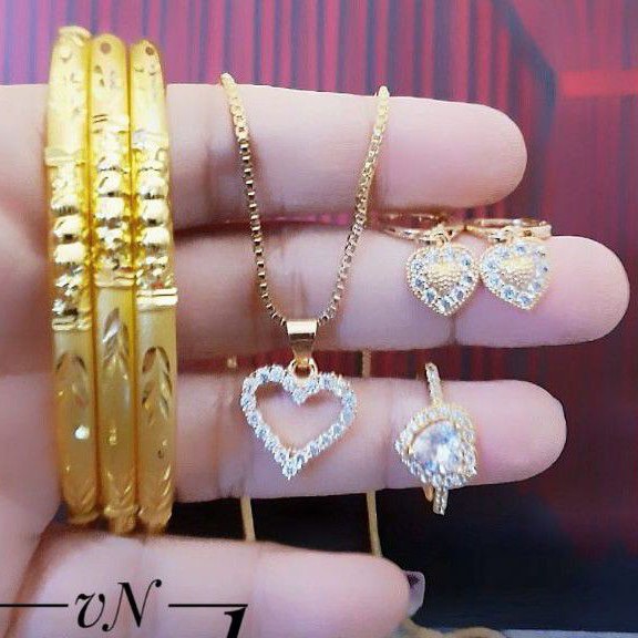 Xuping set perhiasan lapis emas 24k 2919m