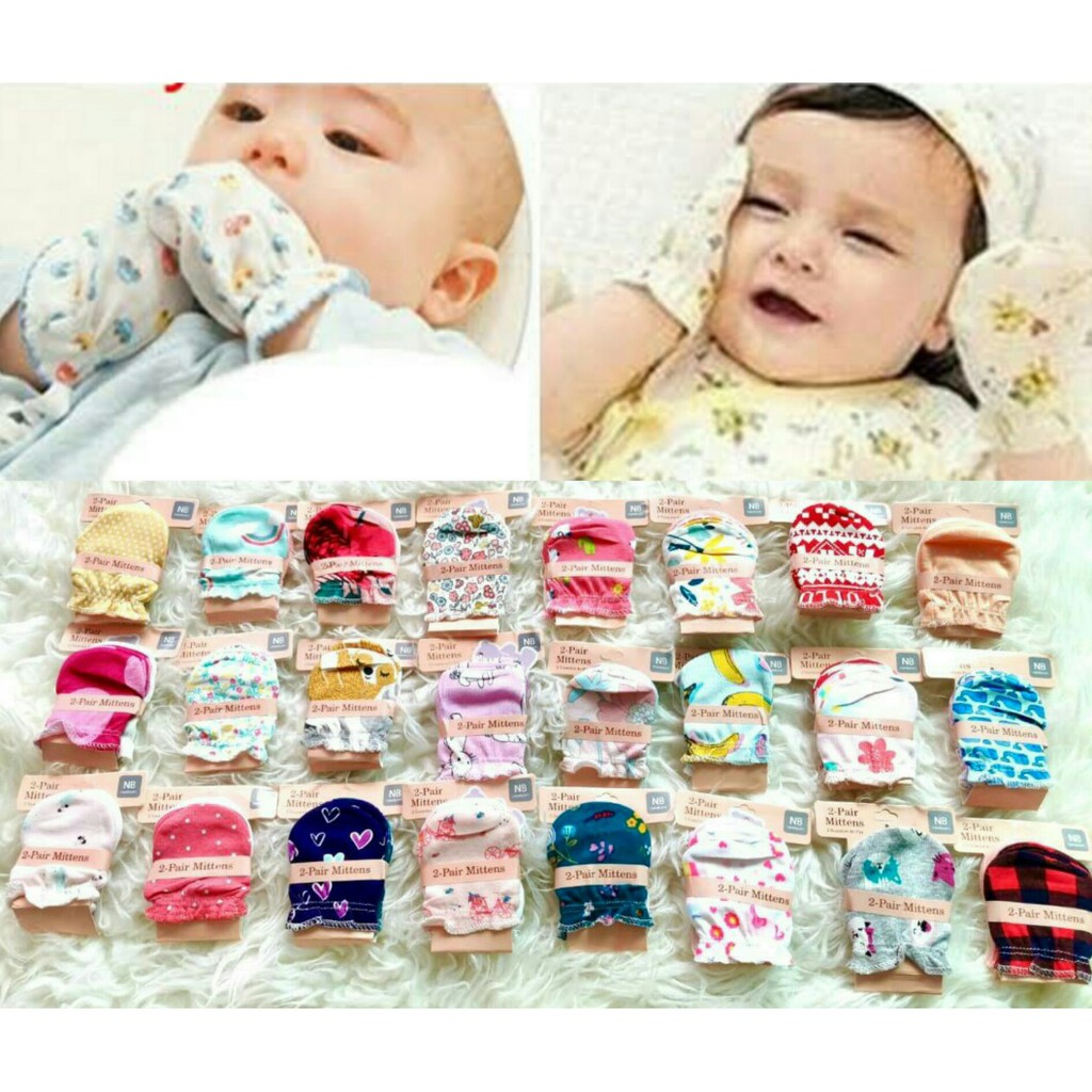 Sarung Tangan Bayi Mitten 2in1 - 4463