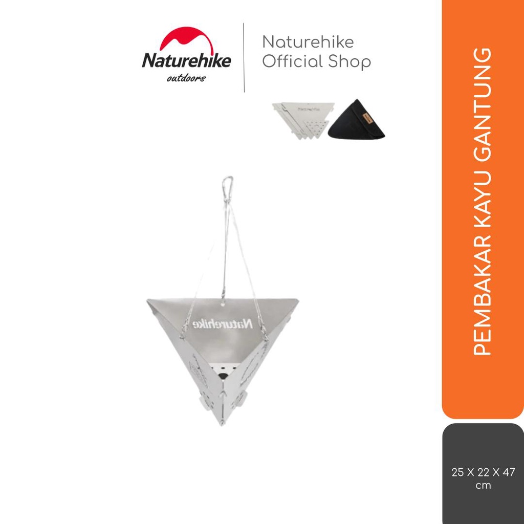 Naturehike Pembakar Kayu Gantung Nh20Pj120 Api Bakar Penghangat Camping