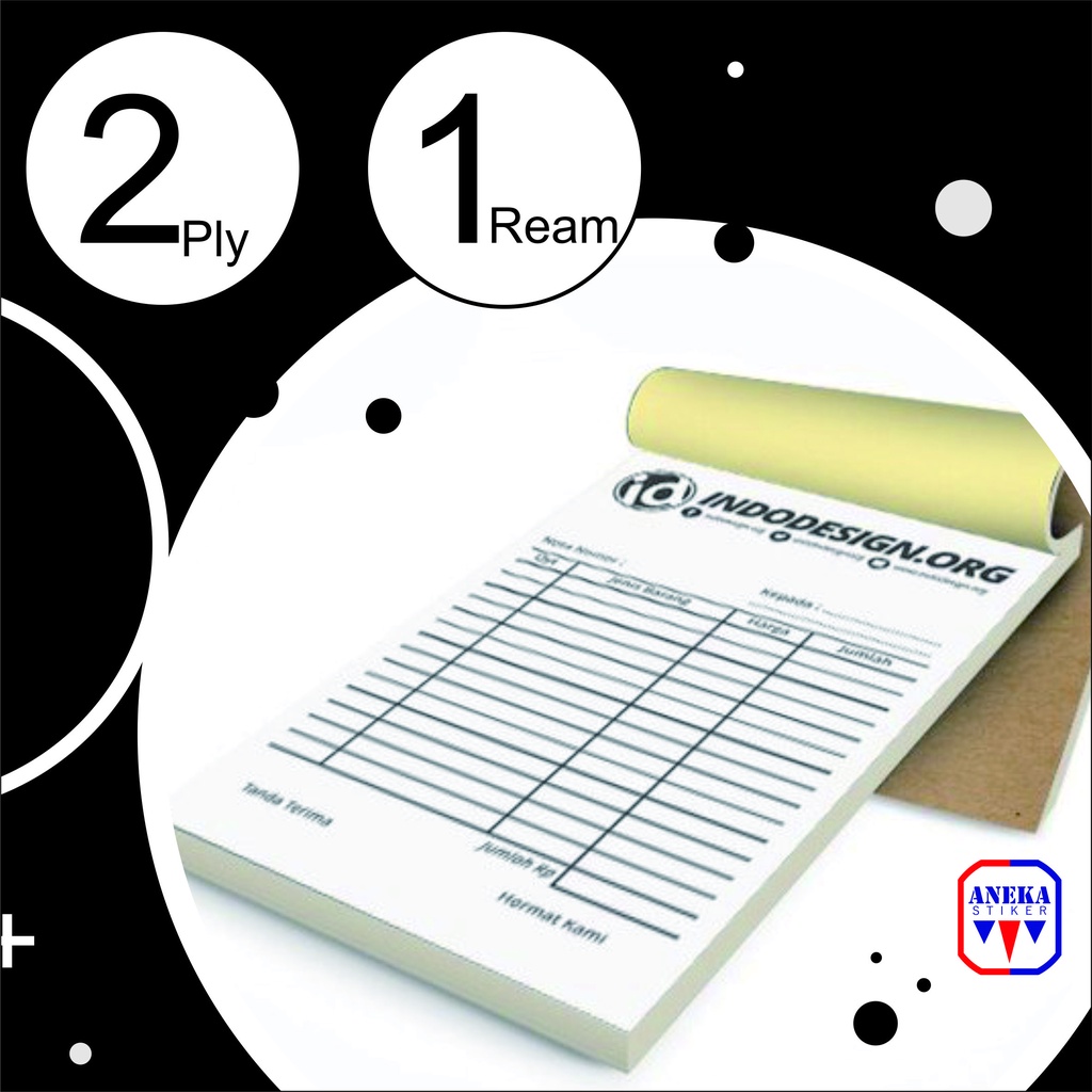 CETAK NOTA 1 RIM 1 PLY / RANGKAP 1ply 1rim TERMURAH