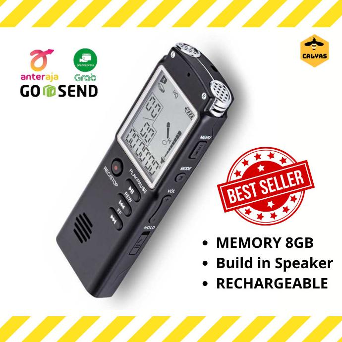 Perekam Suara Digital Voice Recorder 8GB Mini