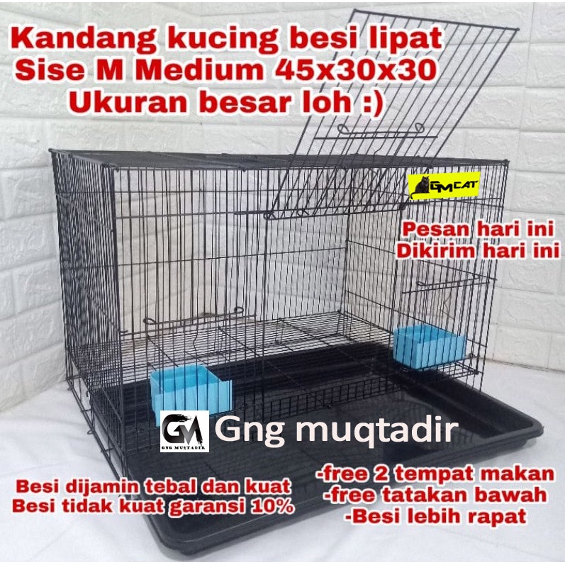 KANDANG KUCING MURAH SIZE L UKURAN 60X42, KANDANG BURUNG