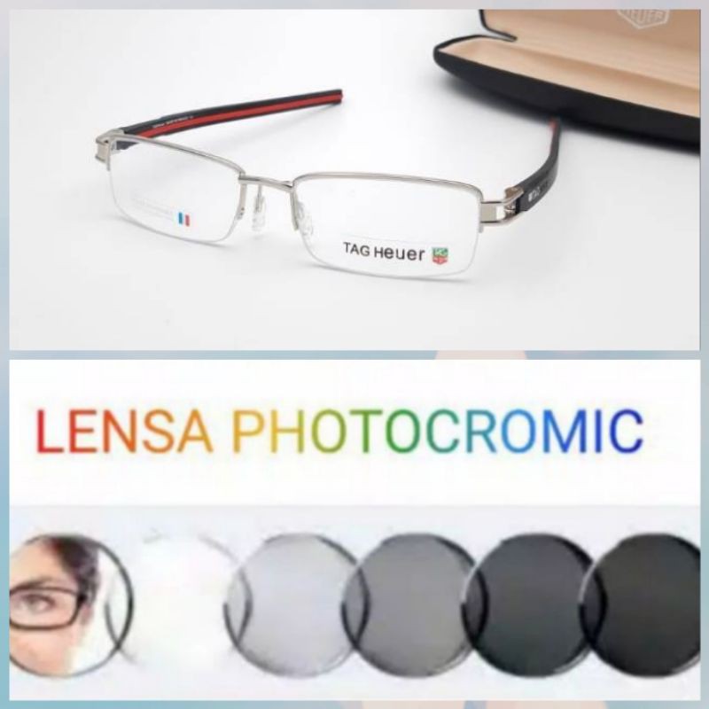 paket frame dan lensa.. Frame tag heuer 7646 kacamataku