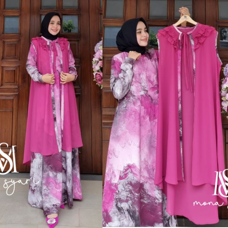 QINAAN GAMIS SET ROMPI MONA SYARI by ME