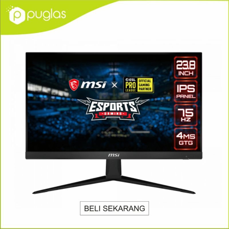 Monitor MSI Optix G241V IPS FHD 24 Inch 75Hz HDMI For Komputer PC