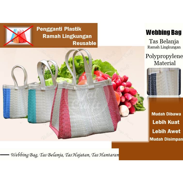 (Lebih Awet), Tas Anyam, Tas Tahlilan, Tas Belanja, Webbing Bag