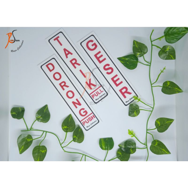 

TULISAN ACRYLIC DORONG TARIK GESER MURAH