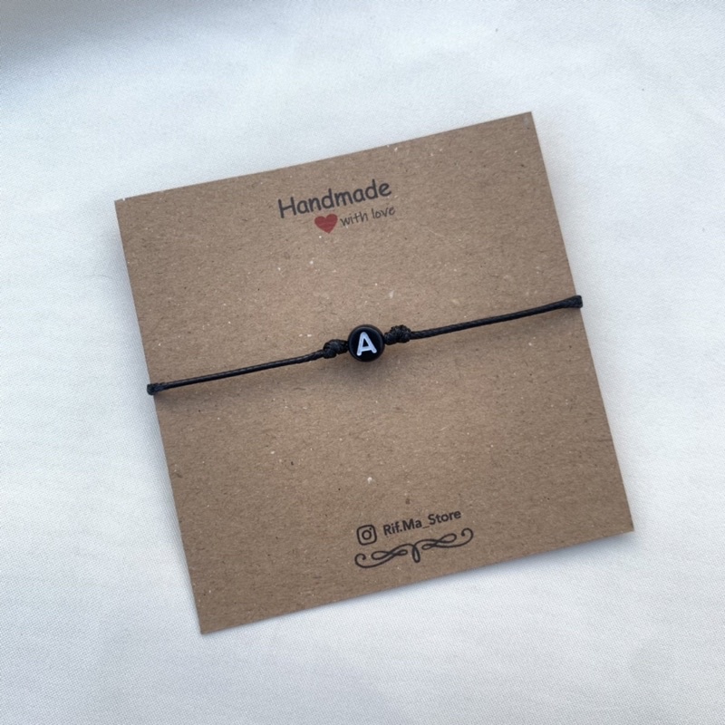 New - Gelang Tali Inisial Couple Pasangan