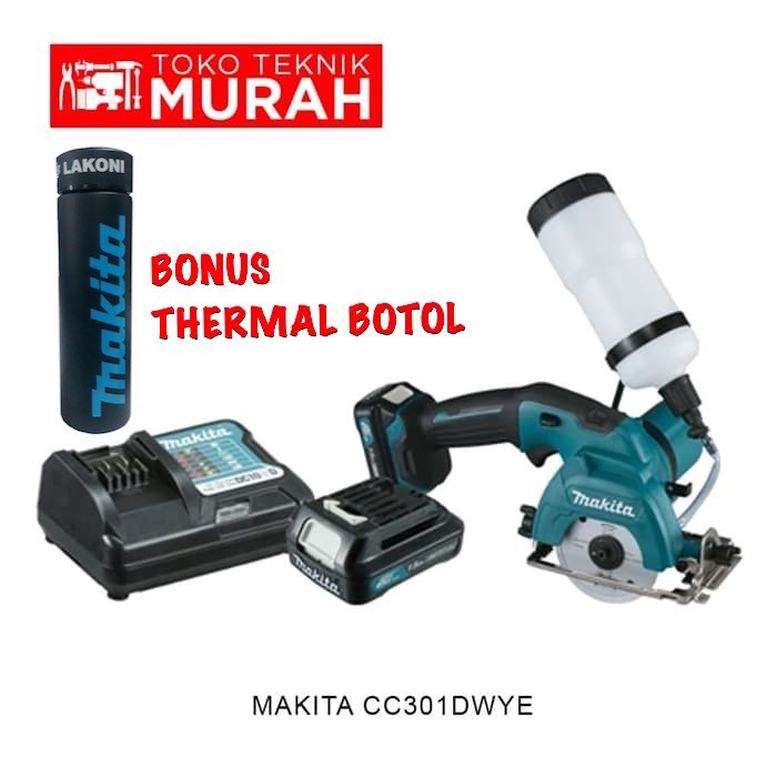 Makita CC301DWYE Mesin Potong Kaca Cordless Glass Cutter CC 301 DWYE