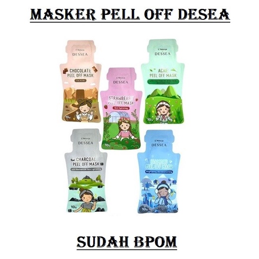DP5 - Masker Wajah BPOM Face Mask DESSEA Peel Off