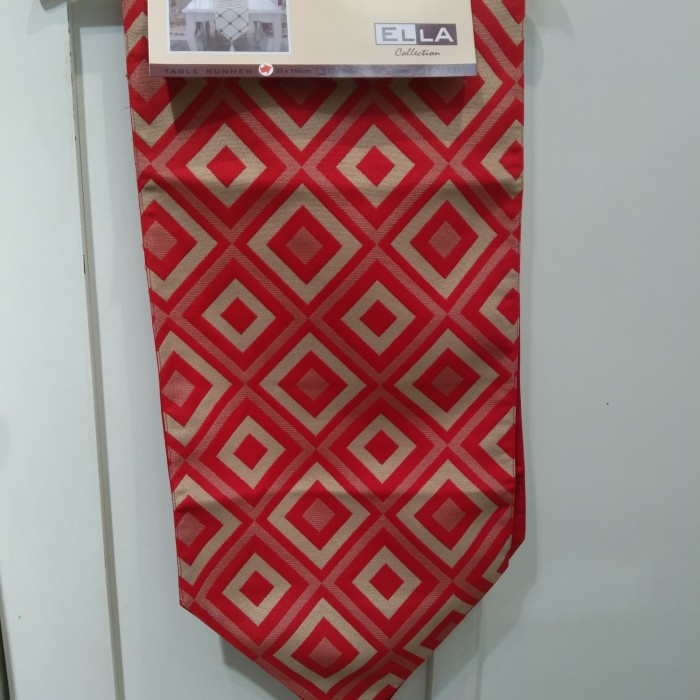 Taplak Meja Makan - Taplak Meja Tamu Tamu / Taplak Meja Makan 140Cm Elle Kotak Merah