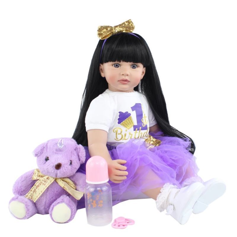 Ready Boneka Bayi Silikon Reborn Realistis Premium Original 60 cm