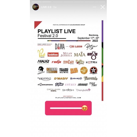 playlist live festival 2.0 2daypass