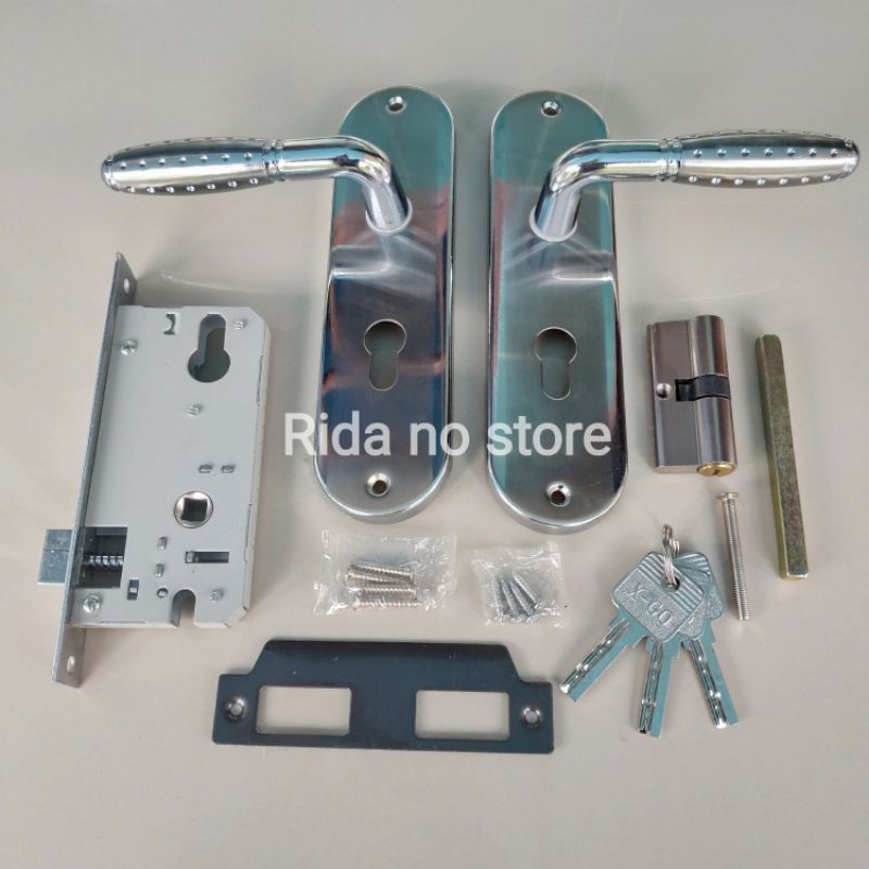 Handle Pintu 1 set kunci pintu rumah kunci pintu kamar handle pintu kamar