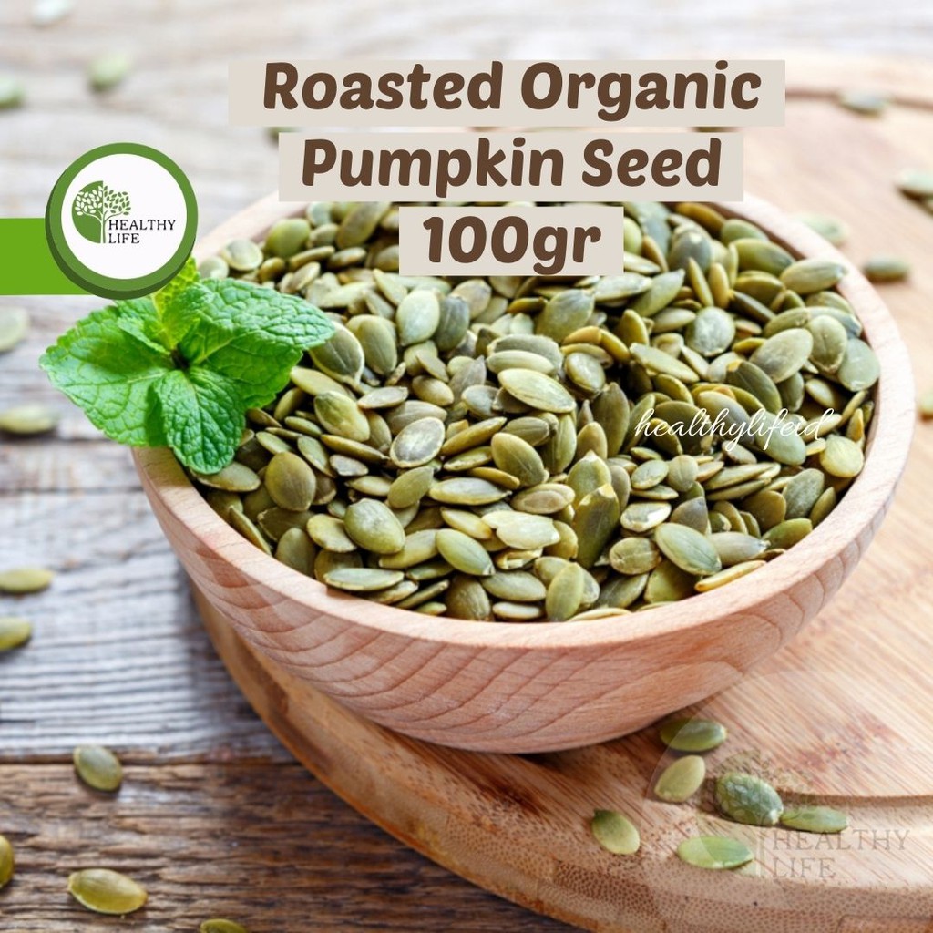 Roasted Organic Pumpkin Seed 100 gr (Matang)