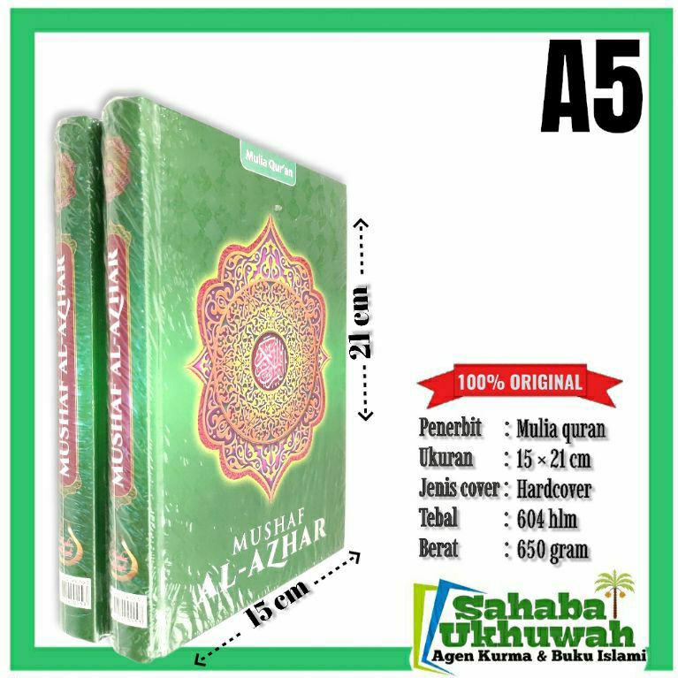 Al quran utsmani non terjemah Al azhar A5 - mushaf utsmani non terjemah
